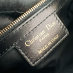 Christian Dior Small D-Journey Bag in Shiny Goatskin Black